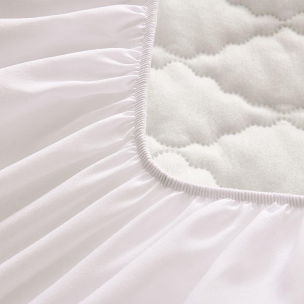 2pcs Nordic Style Quilted Pillow Case Breathable Solid Color Waterproof Pillowcase Anti-Bacterial Jacquard Pattern