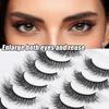 8 Paar Volle Dicke Natürliche Wimpern Dicke Biegung Falsche Wimpern 3D Stereoskopische Falsche Wimpern