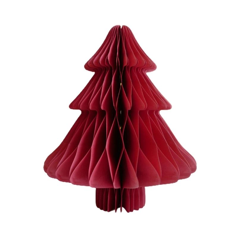 Christmas Paper Ornaments Handmade Decorative Pieces Paper Christmas Tree Desktop Artwork for Holiday Party Decor