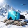 Maschera da Sci Magnetica Flip-up per Uomini, Donne e Ragazzi - Antiappannamento Protezione UV400 Maschera da Snowboard Neve Sci per Adulti Lente Magnetica Maschera da Neve
