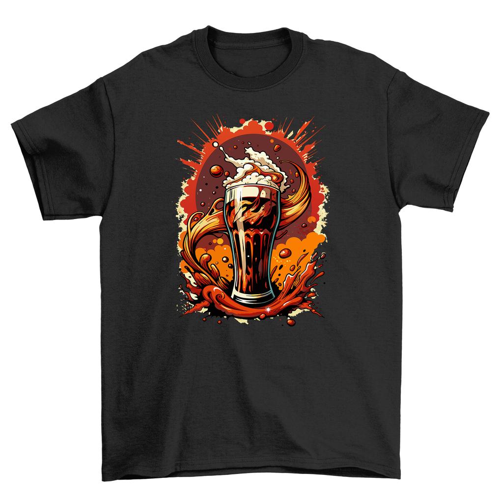 Retro_26 T-Shirt Mens Womens Tees Top: Vintage Feel with a Twist! 100% cotton, Funny beer-themed desi