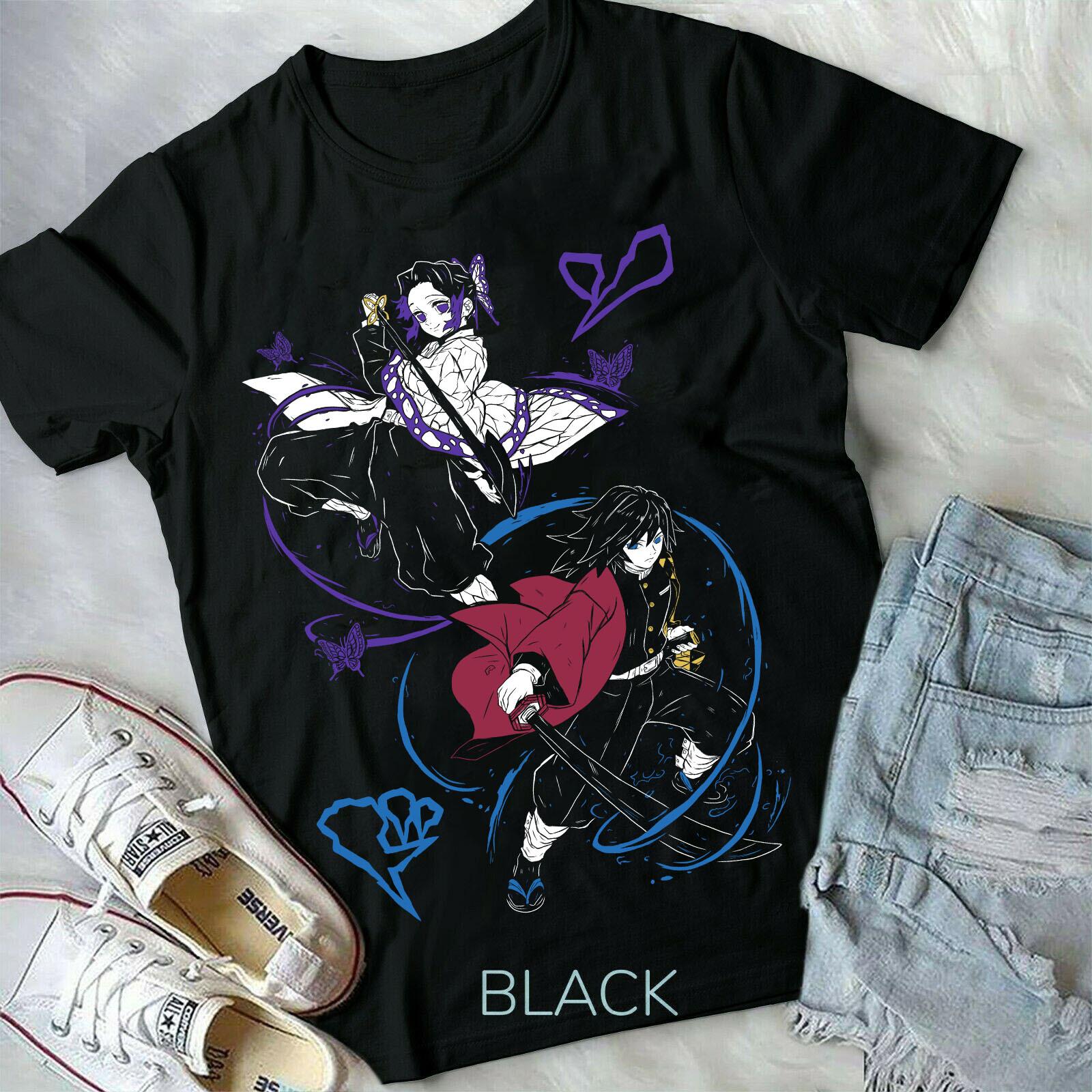 

Awakened Nezuko Demon Slayer Anime Black T-Shirt Mens Womens Tees Top for Men and Women Yuukaku-hen L