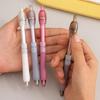 8PCS Stress Relief Retractable Gel Pen 0.5MM Tip Quick Drying Gel Pen Office Writing Tool for Journaling Note Taking