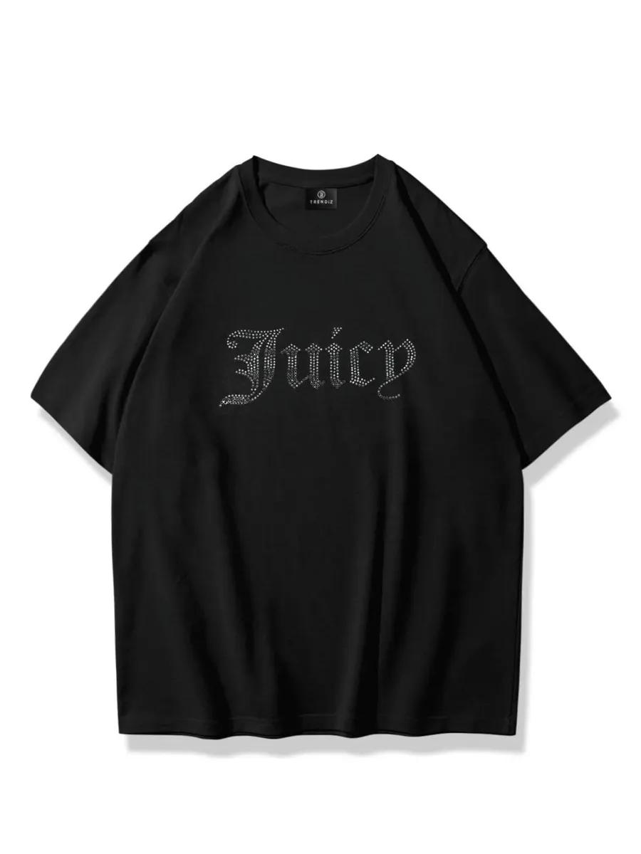 T-shirt with rhinestones M