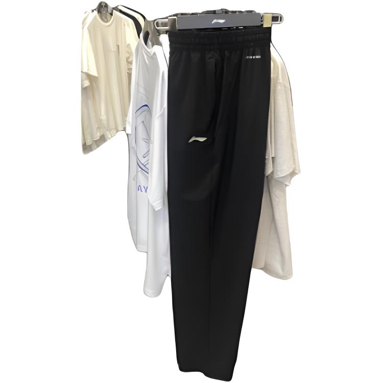 Li-Ning Comfortable Simple Versatile Casual Pants Men Bottoms Black AYKU707-1