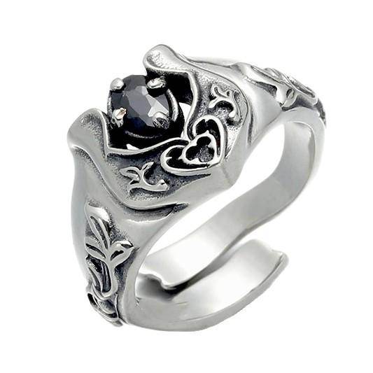 

Men s Ring, Fashionable Couple Ring, Open Ring One Size серебряный