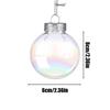 Weihnachtskugeln Baumschmuck 6 Stück Kugeln Dekorationen 2,36 Zoll Baumschmuck Exquisite Dekorative Kugeln Farbig