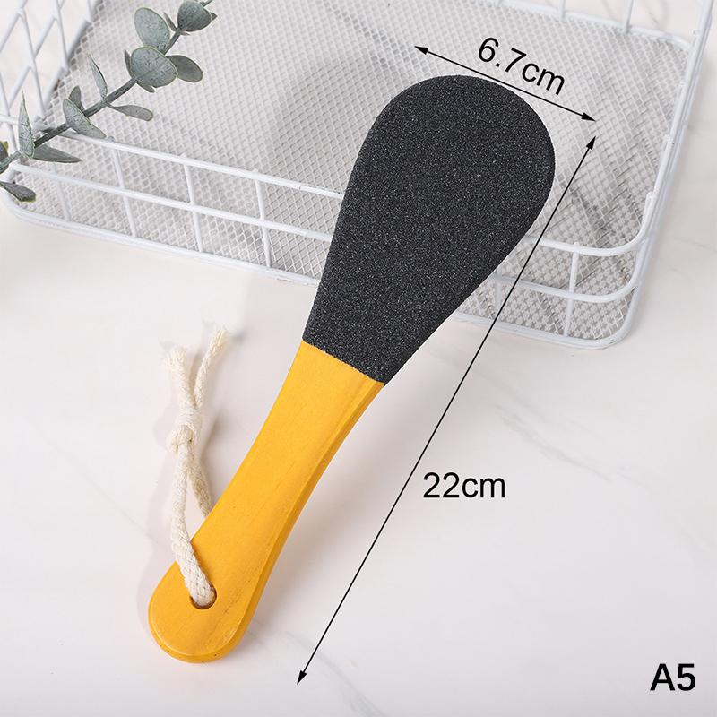 Professional Foot Files Wooden Double Sided Foot Dead Skin Callus Remover Rasp Heel Pedicure Grater To Smooth Hard Coarse Tough
