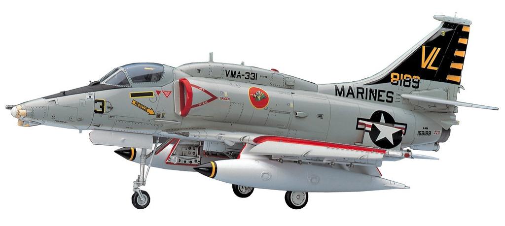 Hasegawa US Marine Corps Skyhawk Plastikmodell PT33 1/48 A-4M