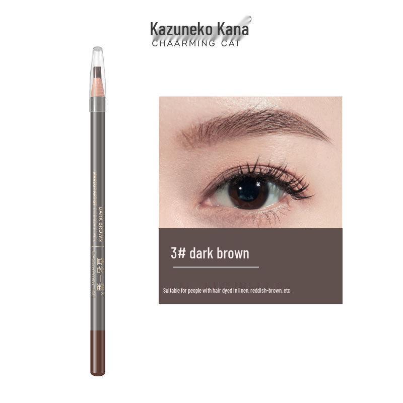 Check Name One Cat Eyebrow Pencil: Flat Head, Sweat-Proof, Non-Fading, Tear-Off, Makeup Artist Special.