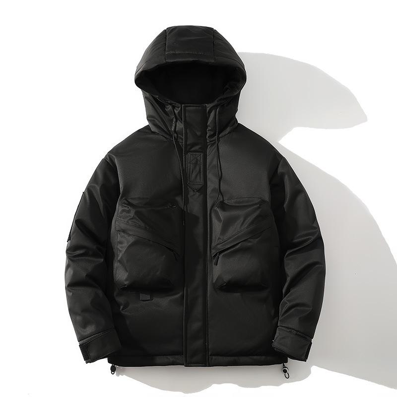 Functional Hooded Tooling Thickened Men's Outdoor Cotton Clothing Fashionable Large Size Integrated Jacket Cycling Winter Work Clothes