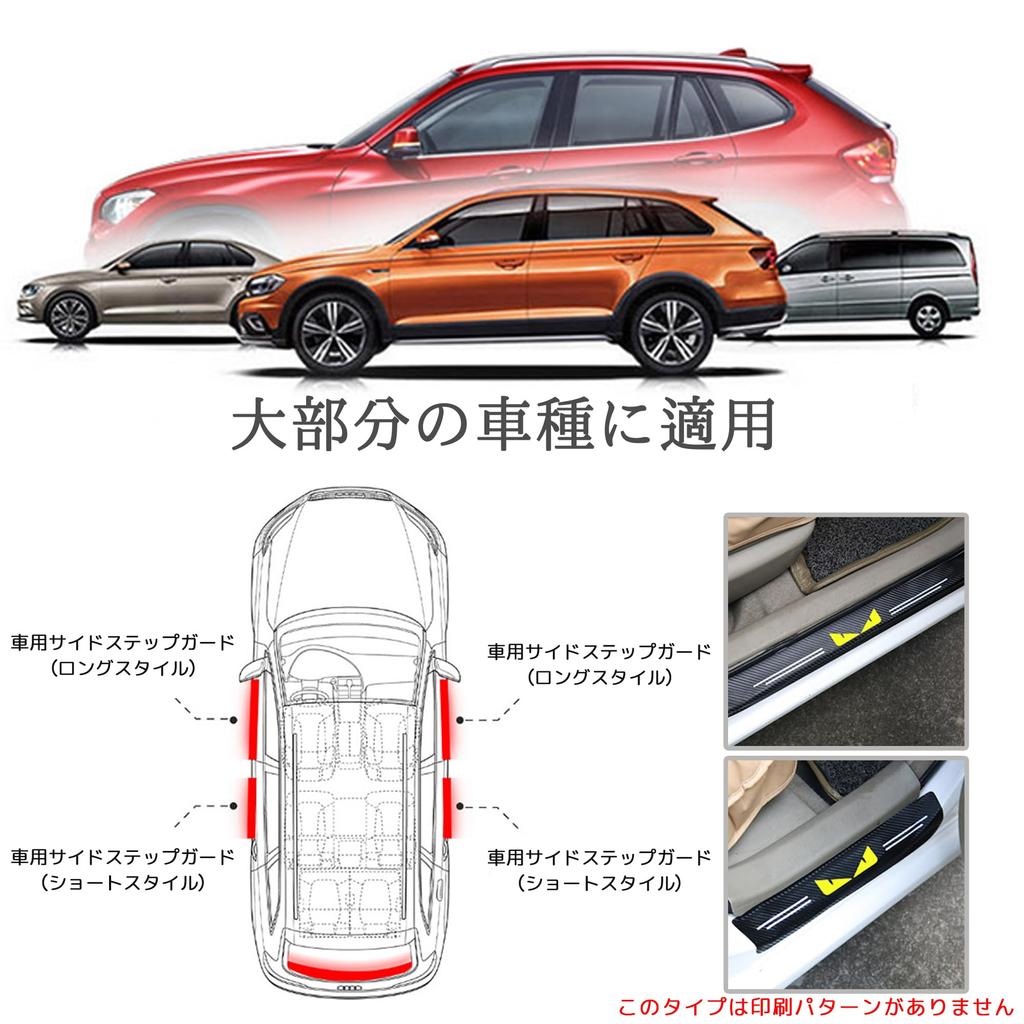DELUXEFOX Car Side Step Guard Scuff Plate Protection Film Protective Sticker Car Door Mall