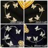 Zircon Butterfly Earrings Butterfly Wrap Around Ear Earrings Adjustable Ear Cuff Earrings for Women Non-Pierced Zircon Butterfly Earrings