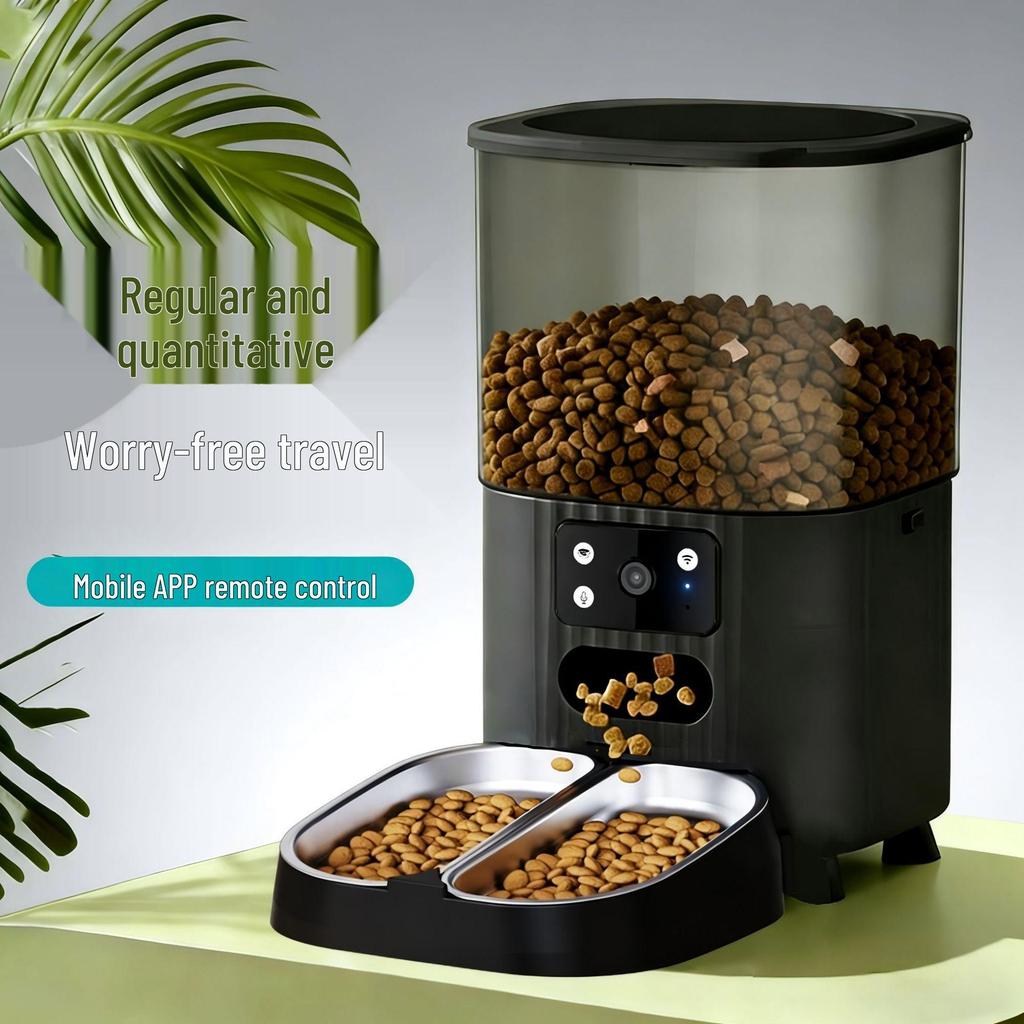 Smart Remote Pet Feeder with Timed & Quantitative Feeding