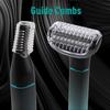 IPX5 Rated Washable Rechargeable Electric Shaver Long Battery Life Multi-Function 3-in-1 Nose Hair and Beard Remover and Eyelash Trimmer