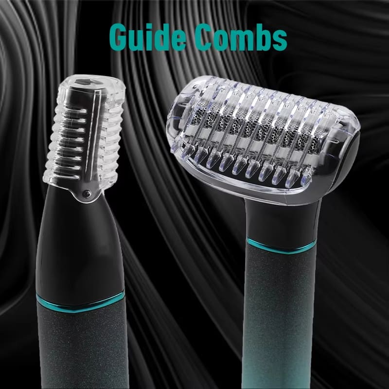 IPX5 Rated Washable Rechargeable Electric Shaver Long Battery Life Multi-Function 3-in-1 Nose Hair and Beard Remover and Eyelash Trimmer