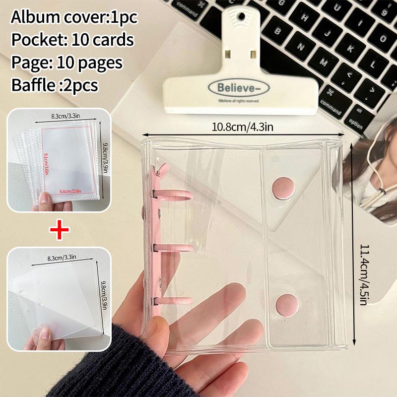 A8 Binder Photocard Holder Idol Cards Collect Book Cute Photo Album Kpop Card Holder Binder Background Kpop Album