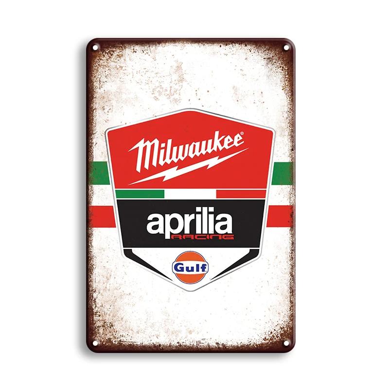 Vintage Motorcycle Guzzi Metal Sign Retro Plate Decorative Plaque Wall Decor Garage Man Cave Motor Tin Painting Wall Decor