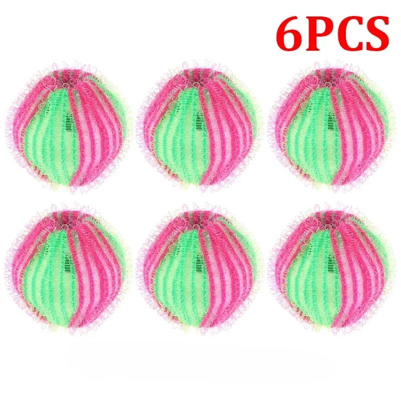 

12/6 шт. фильтр для волос для стиральной машины плавающий меховой удалитель ворса многоразовый шарик для стирки грязный сбор чистящий шарик шарики для армия зеленый