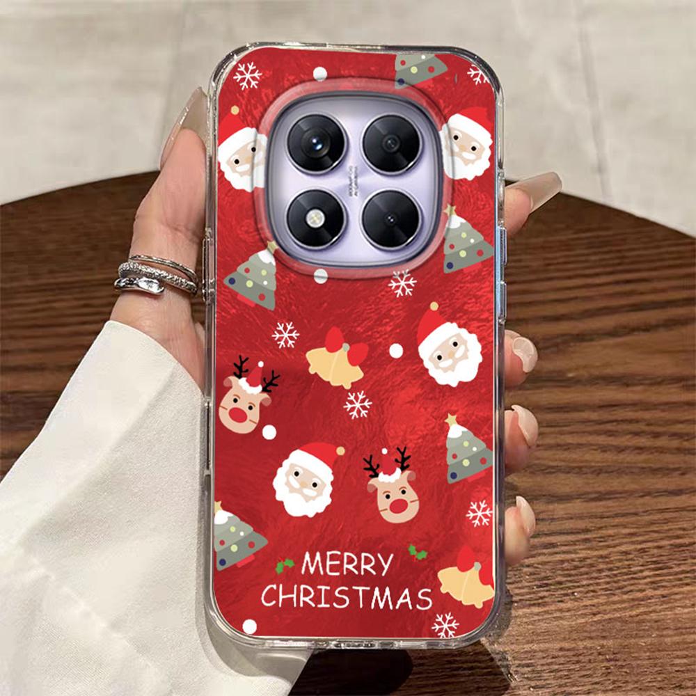 Cute Christmas Girl Reindeer Gift Phone Case For Xiaomi Redmi Note 15 14 13 12 11 11S 10 10S 9 Pro 15C 9A 13C 14C A3 9C A1 Cover
