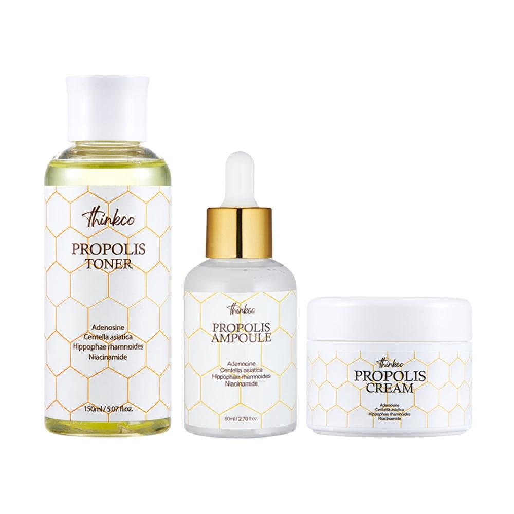 Thinkco Real Propolis Toner Ampoule Cream Skincare 3 Set NONE