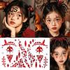 Long Lasting Face Body Stickers Halloween Scar Gem Stickers, Rhinestone Wound Art Dark Style Aesthetic Decals, Waterproof Self Adhesive Temporary