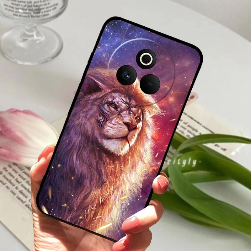 For Realme P3 Pro Case P3Pro Cartoon Lion Wolf Soft Silicone TPU Phone Cover For Oppo Realme P 3 Pro 5G Protection Fundas Cases