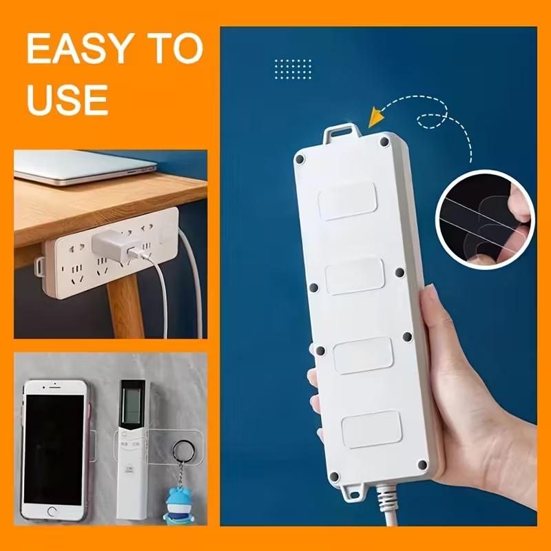 Heavy Duty Double Sided Adhesive Patches Nano Tape, Transparent Square Wall Stickers, Waterproof Removable No Residue Pad