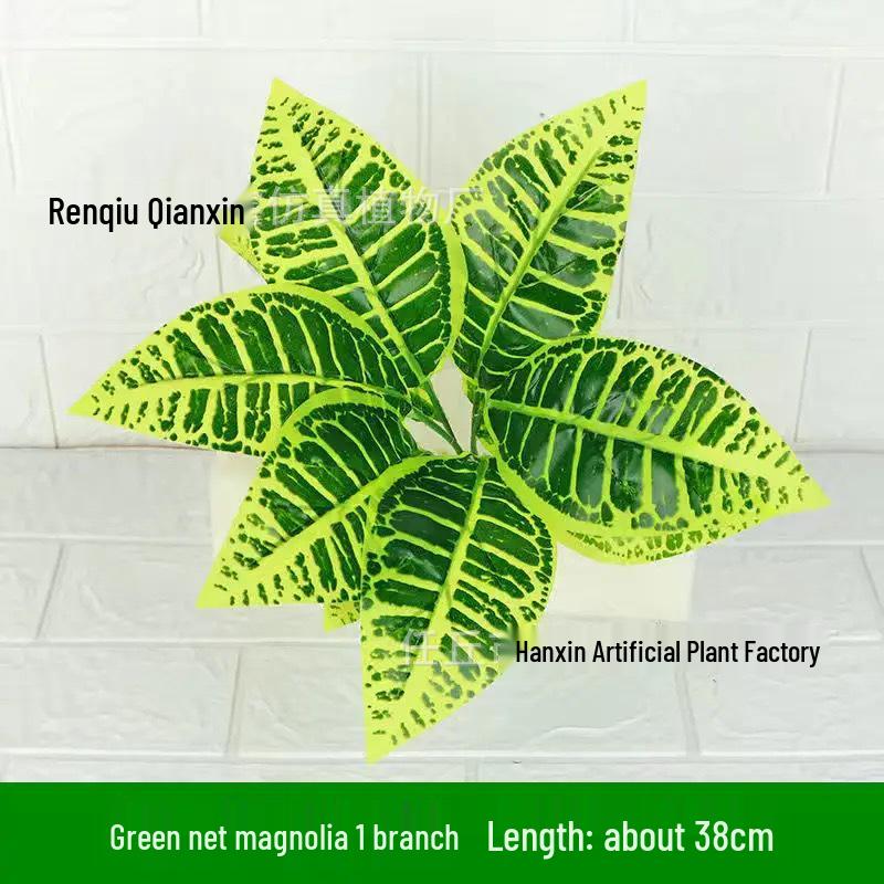 Simulation Pothos Monstera Persian Leaf Artificial Green Plant Wall Decor for Shopping Mall, Restaurant, or Bouquet Display.
