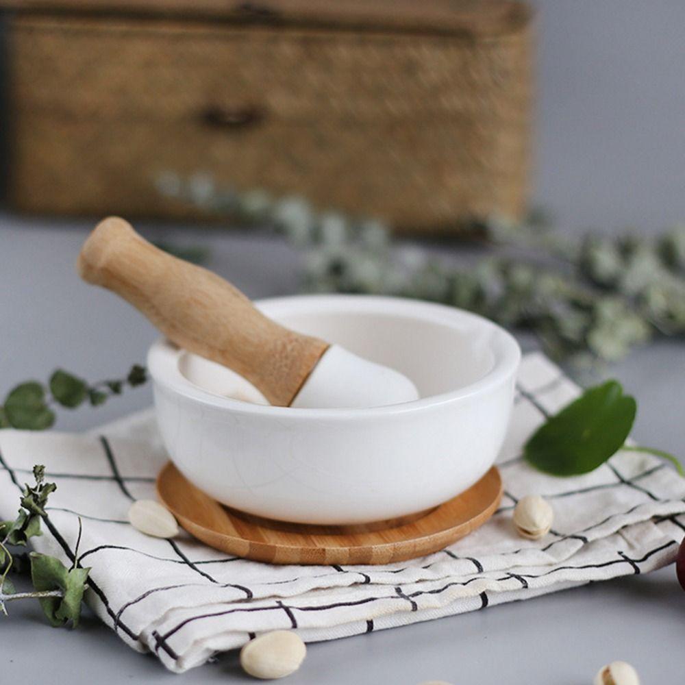 Ginger Spice Grinder Manual Crusher Pepper Masher Mortar Grinding Tools Pestle