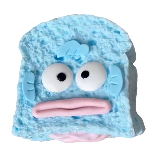 

Cartoon Toast Squeeze Toy Stress Anxiety Relief Stretchy Bread Sensory Toy Soft Simulated Food Pinch Fidget Toy синий