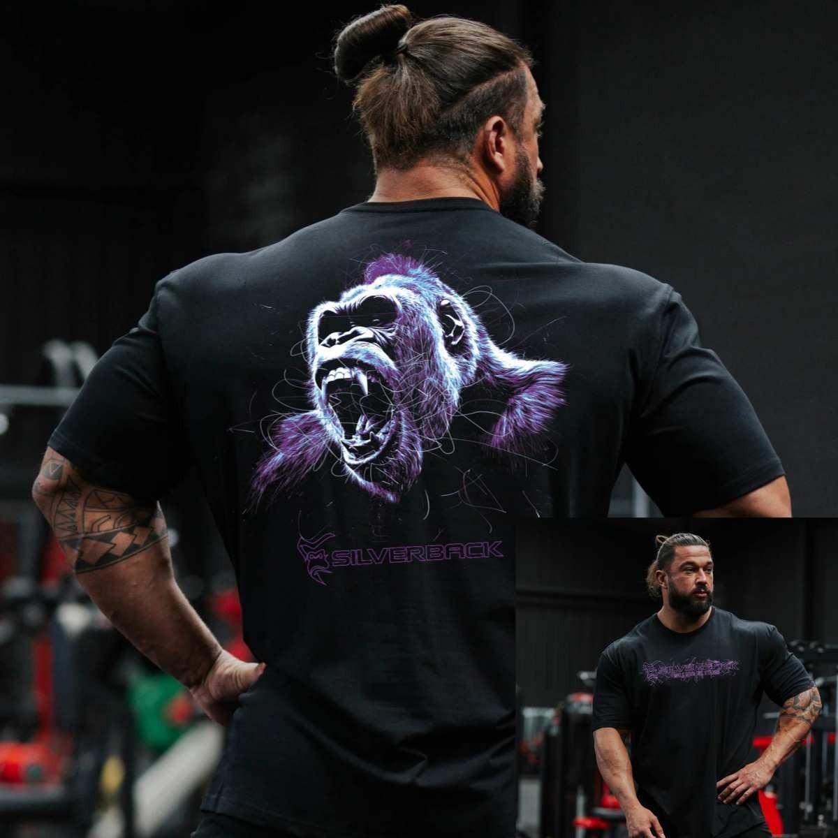 

Silverback Fitness Тренування Спортзал Відпочинок Футболка Чоловіча та Жіноча Розкішний Бренд Топ 2026 Новий 2XL