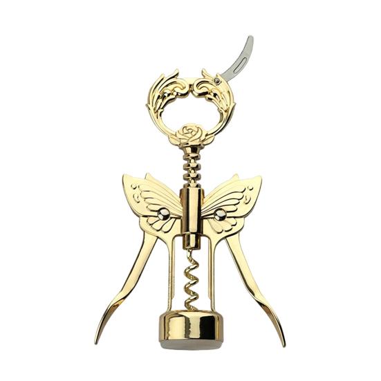 

Открывалка для бутылок вина Butterfly Wing Многофункциональный штопор для кухни, ресторана, шато и бара, декор стола золотистый