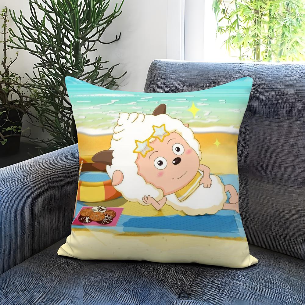 

Love to Sleep Lazy Goat Cushion Cover Comfortable Reversible Pillow Cover Ideal for Car Sofa Bedroom & Beyond 30X30cm