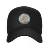Watercolour Bee Collecting Pollen from Red Flowers Baseball Cap New Hat Big Size Hat Hat Luxury Brand Girl'S Hats Men's