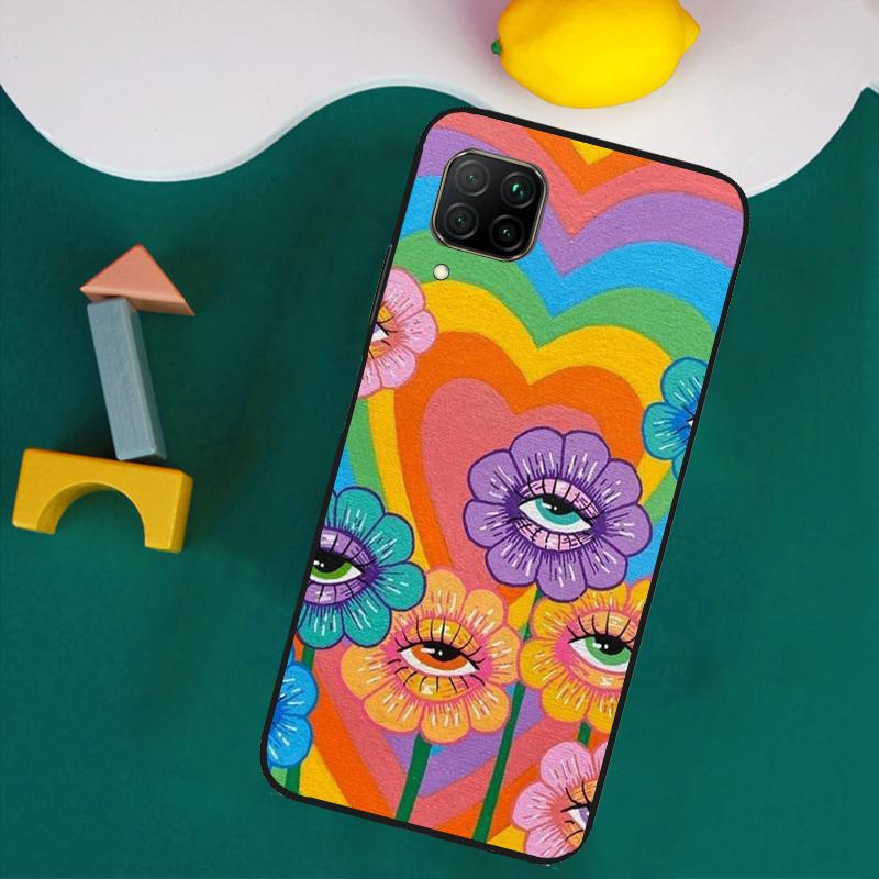 Indie Hippie Art For Huawei Nova 11i 12s 12i 8i 7i Y73 Y70 Y90 Y60 Y72 Y61 Y91 9 10 SE P30 Pro P40 Lite Case