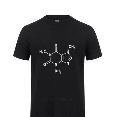 Molekylformel Vetenskap Kemi T-shirt Män Sommar Kortärmad Bomulls T-shirt Nya T-shirts Män