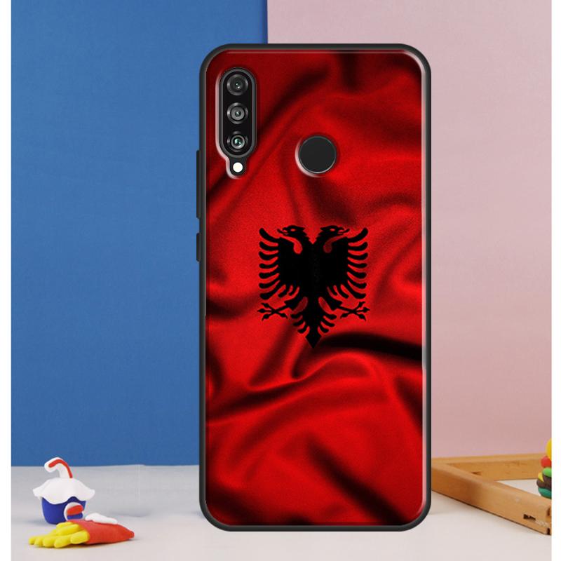 Albania Albanians Flag Case For Huawei Nova 12s 7i 8i 11i 12i 9 10 SE Y73 Y90 Y70 Y72 Y61 Y91 P30 P40 Lite P60 Pro