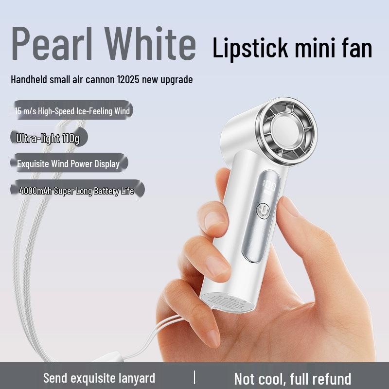 

Royal Huiren 2025 Turbo Portable USB Handheld Cooling Fan 4000mAh белый