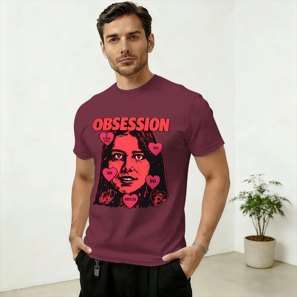 Obsession Movie 2026 T Shirt Unisex Pure Cotton Humorous TShirts Round Neck Tee Shirt Short Sleeve Clothing Adult