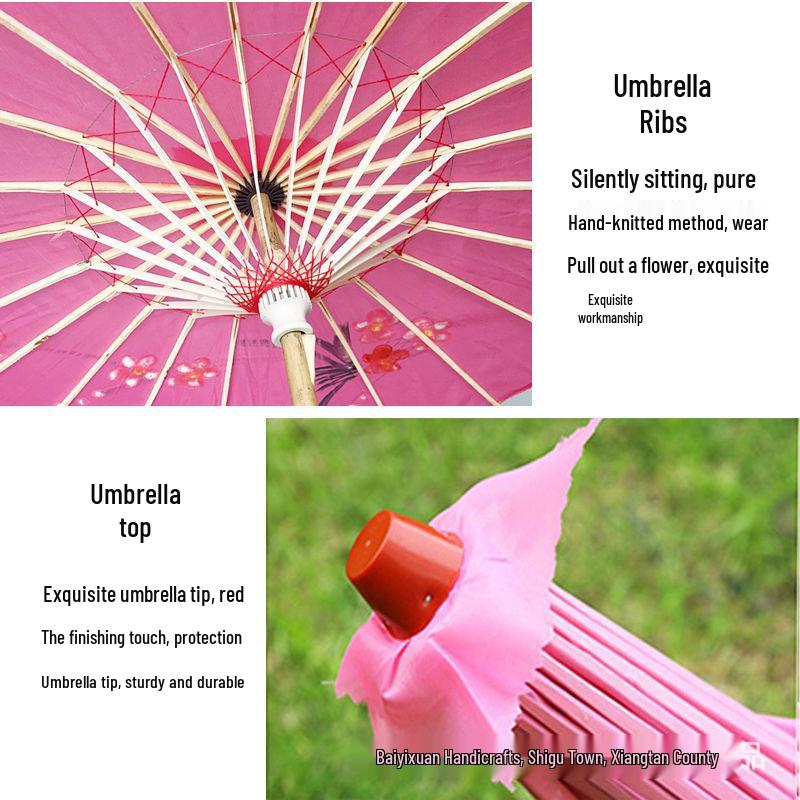 Silk Cloth Dance and Craft Umbrella - Ancient Style Ceiling Decoration & Fashion Show Accessory.