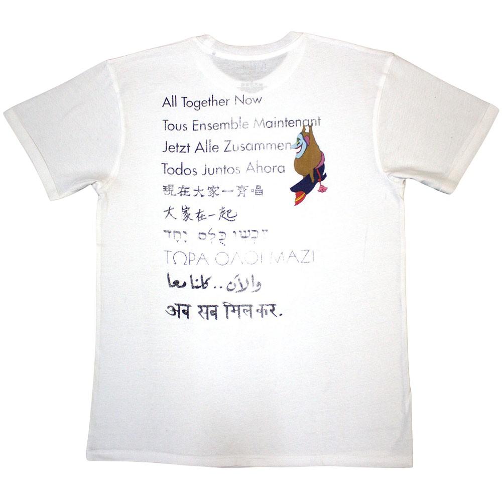 The Beatles Unisex Adult Yellow Submarine Heads Collage Back Print T-Shirt
