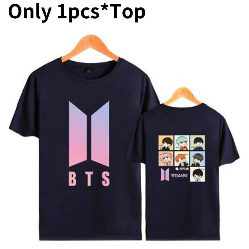 Bts Graphic Printed Modal Tee Oversized Streetwear Shirt For Kpop Fans Summer Casual