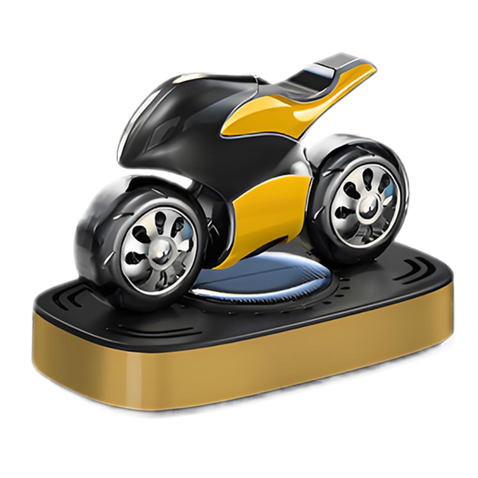 

Solar Car Rotatable, Motorcycle , Solar Powered Rotating for Vehicles and Living Spaces a золотий