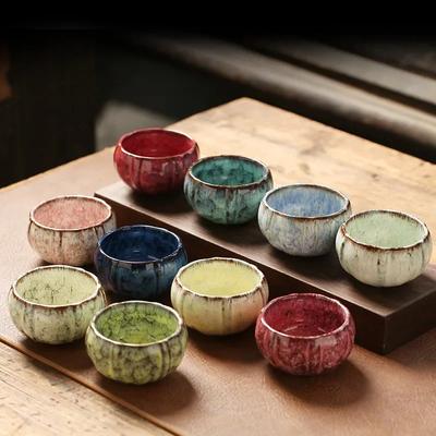 Fırın Dönüşümü Seramik Çay Fincanı, Çin Kung Fu Çay Fincanı, Espresso Kahve Fincanları, Öğleden Sonra Çay Fincanları, Mini Çay Kasesi, 1 Adet
