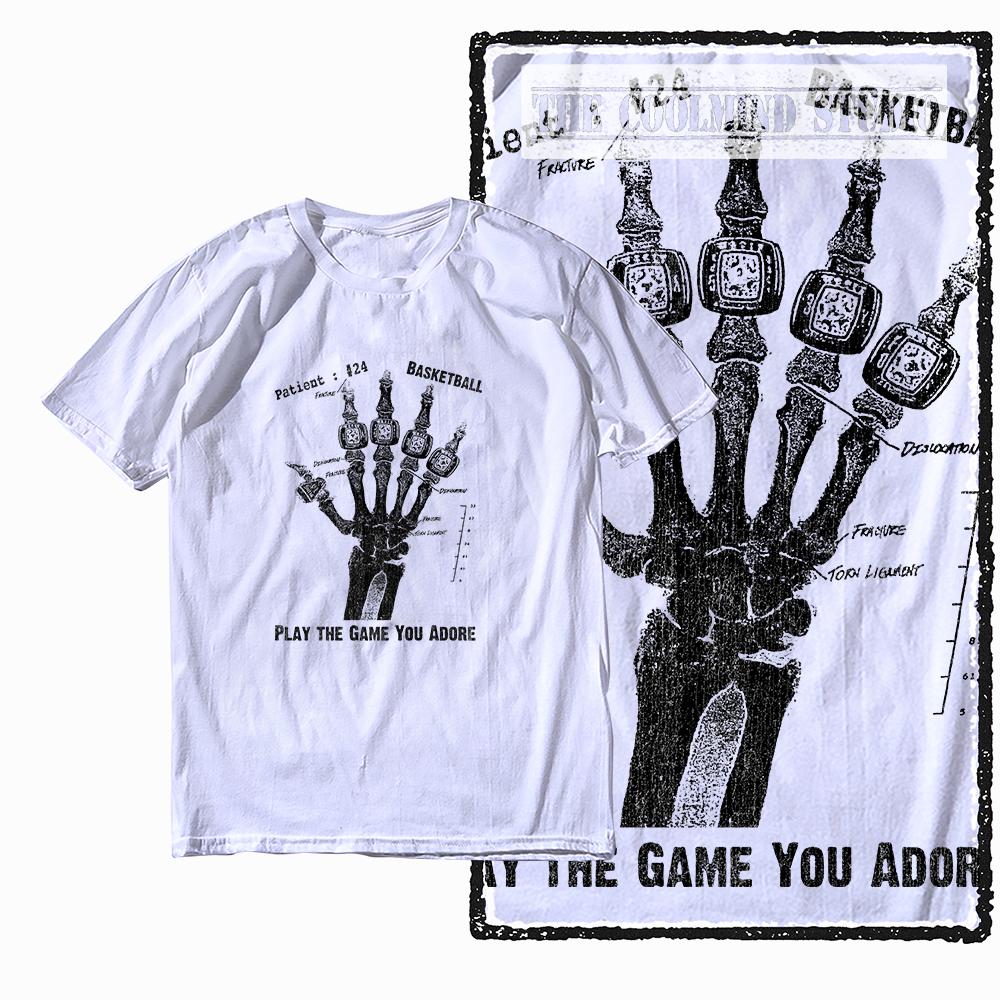 

Coolmind Z1080 100% Cotton basketball skull theme Exclusive Graphic Men T shirt Cotton men tshirt t-shirt for men tee shirt S