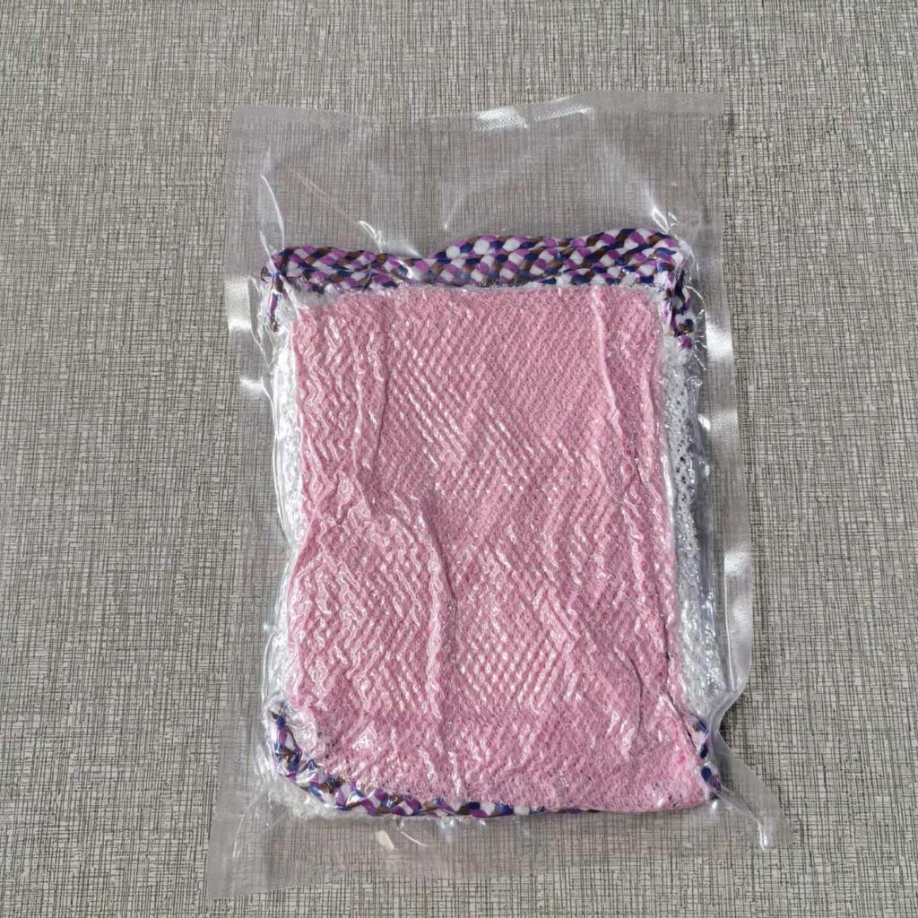 Rede de Banho de Bucha de Camada Dupla e Toalha Esfoliante para Costas para Homens e Mulheres - Corda de Sauna, Raspador de Lama, Removedor de Manchas