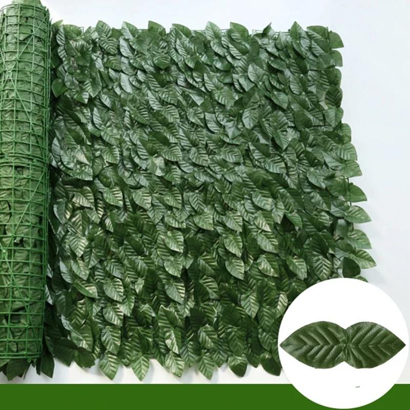 

Artificial Ivy Hedge Green Leaf Fence Panels Faux Privacy Fence Screen for Home Outdoor Garden Balcony Decoration