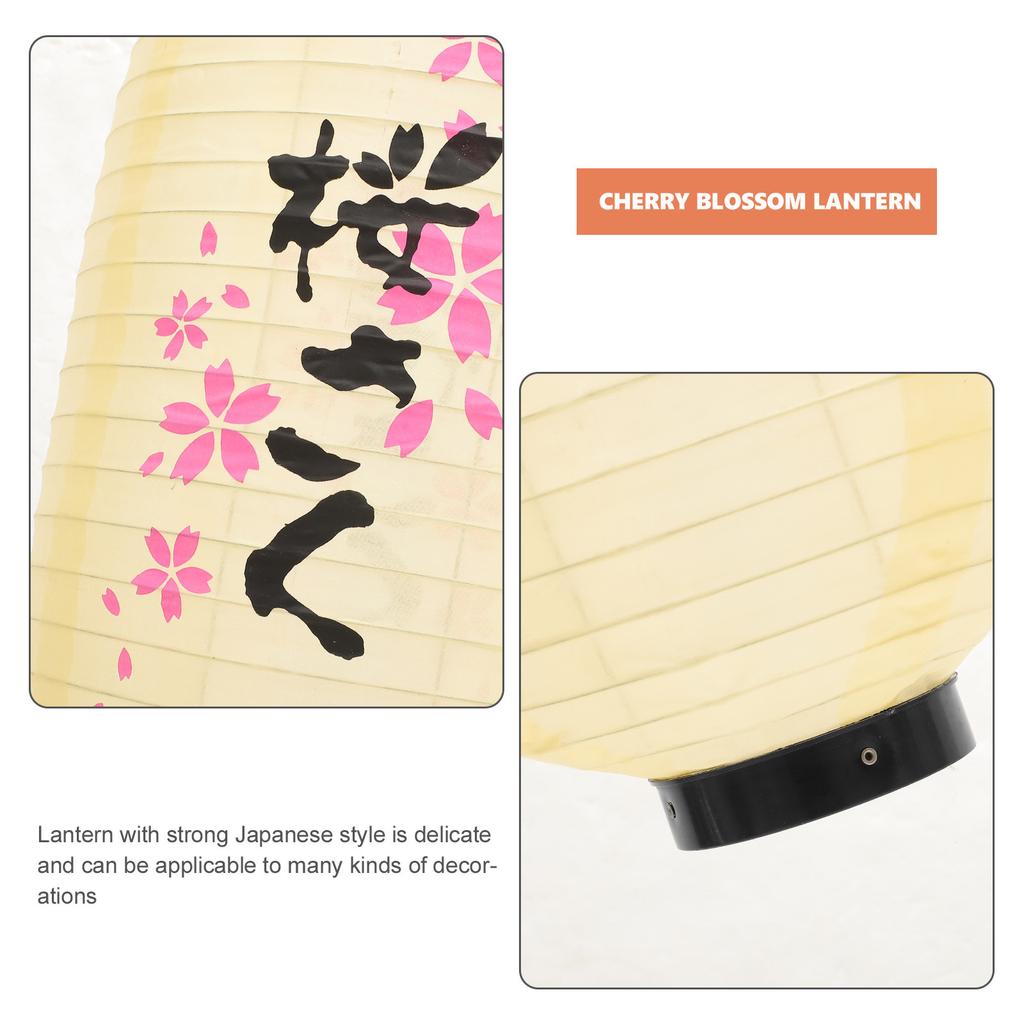 Waterproof Japanese Cherry Blossom Lantern Hanging Lantern for Bbq Izakaya Festival Party Home Garden Decorative