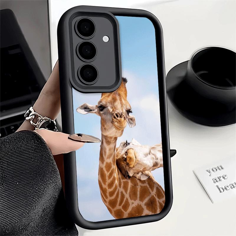 Phone Case for Samsung Galaxy S26 S25 Ultra S24 FE Giraffe Animal Pattern Shell S23 Plus S22 + S21 S20 5G Soft Silicone Funda